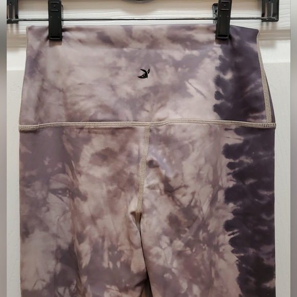 Glyder leggings/Yoga pants, Brown/Mushroom tie dye, Size M - Picture 2 of 9